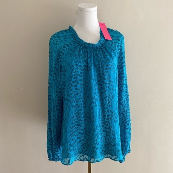 Lilly Pulitzer Caline Silk Blouse - Picture 1 of 12